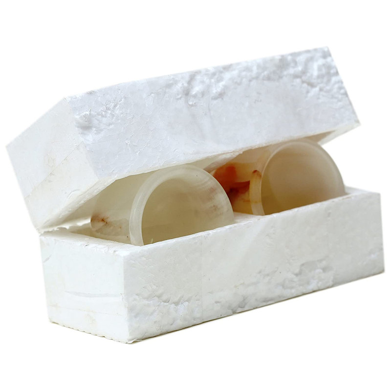 1.5oz. Handmade Marble Shot Glass Set