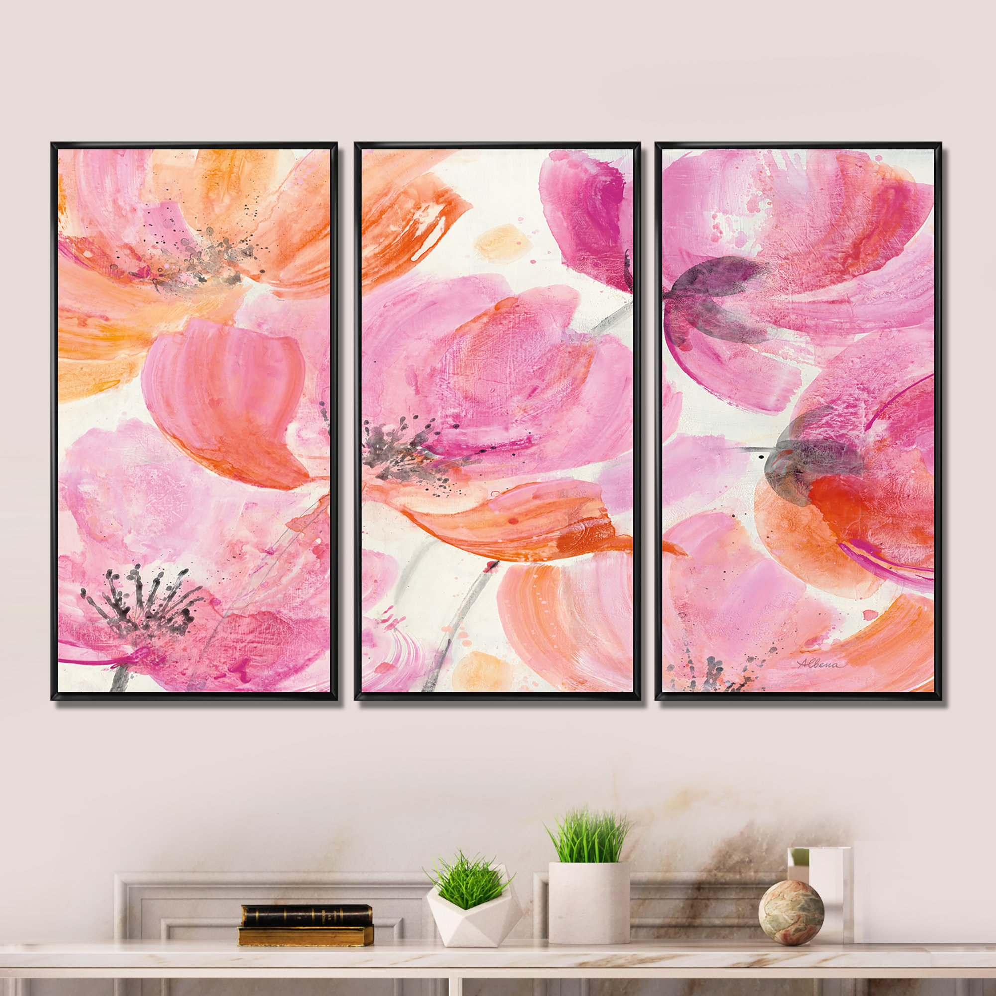 Shabby Chic Bouquet Canvas Wall Art