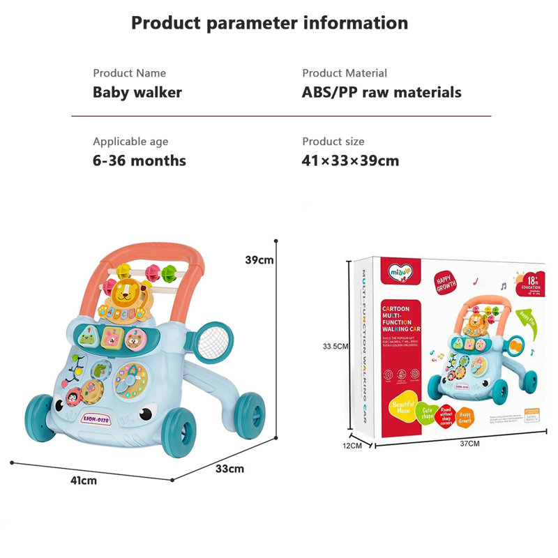 2 In 1 Sit To Stand Learning Toys, Blue