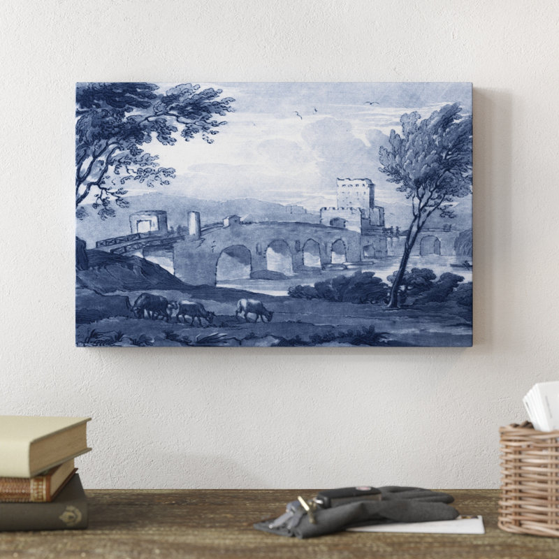 «Pastoral Toile III», peinture sur toile, H 12 po x l 18 po