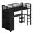 Space-Saving Loft Bed Featuring Built-In Closet, Workspace, And Organizational Shelving