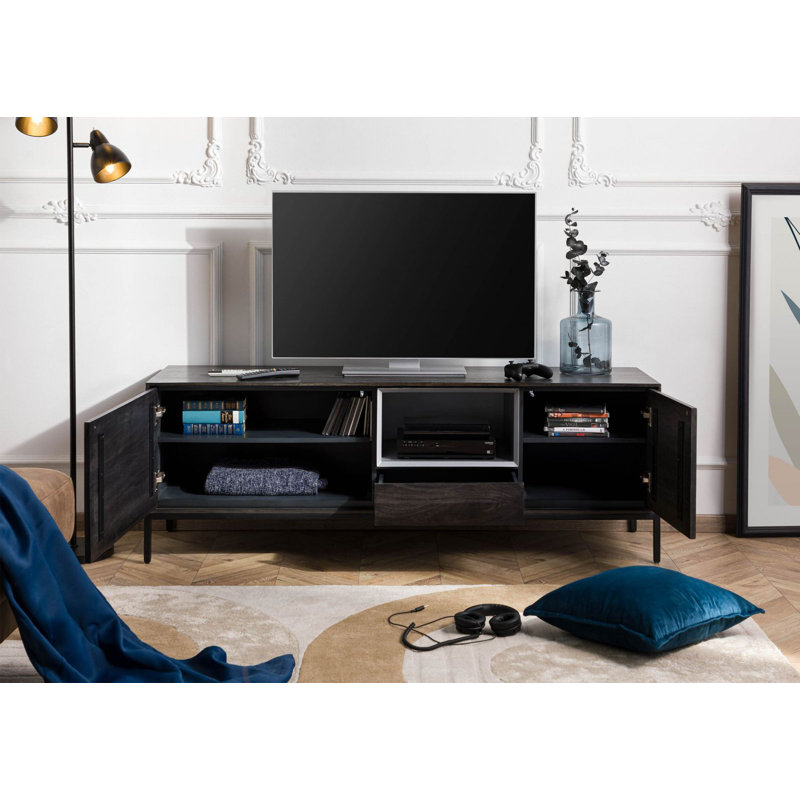 Chicago Unfinished TV Stand, in Grey