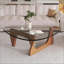 Table basse moderne en verre, table basse moderne Mid Century-129579093