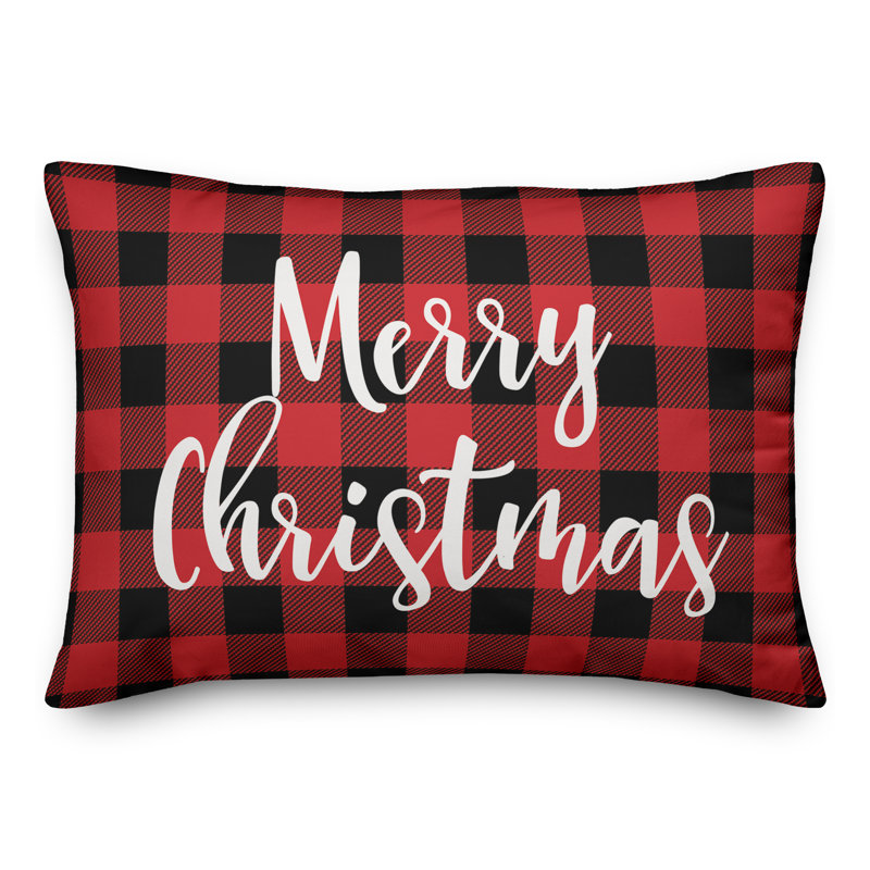 Plaid Reversible Throw Pillow
