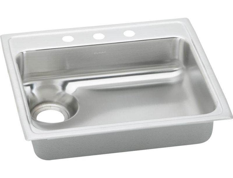 Gourmet 25" L x 22" W Drop-In Kitchen Sink, 1 hole