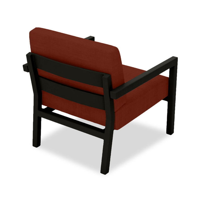 Vivant Patio Chair with Sunbrella® Cushions, Black, Spectrum Indigo Sunbrella®