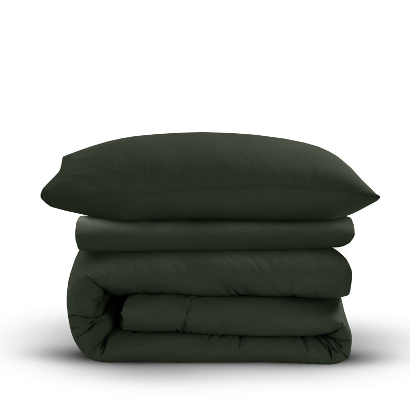 Ozetta Polyester Plain Duvet Cover Set, Single Duvet Cover Set, White