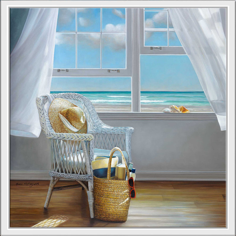 «Sense Memory» par Karen Hollingsworth - Peinture, H 21,5 po x l 21,5 po x P 2 po, Cadre flottant blanc
