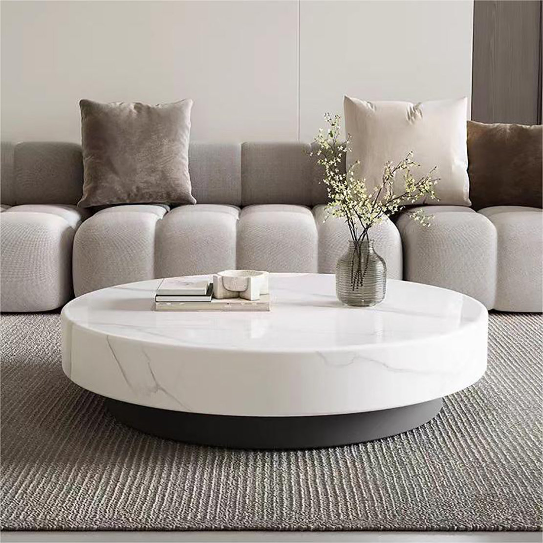 Creature B Comforts Premium round marble coffee table Wayfair