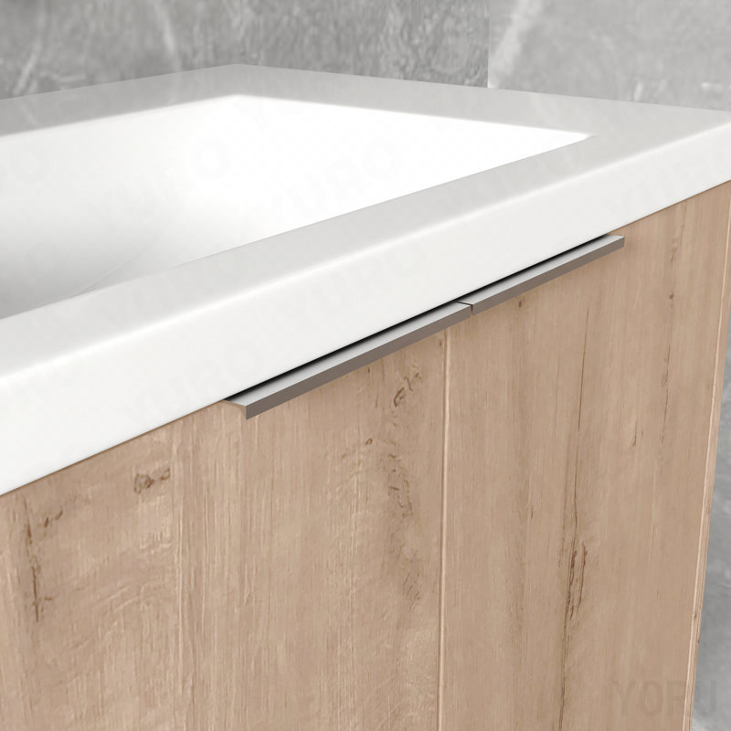Meuble-lavabo à fermeture en douceur avec lavabo, 30 pouces pour petite salle de bain