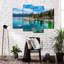 Green Lake Tahoe Wall Art Multi Piece Canvas Print-1425298241