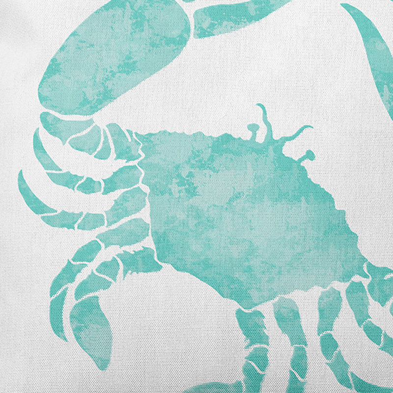 Housse de coussin d'extérieur carré Beach Insert, Aqua, 20 po x 20 po