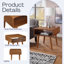 Table de bout avec rangement Orlaith