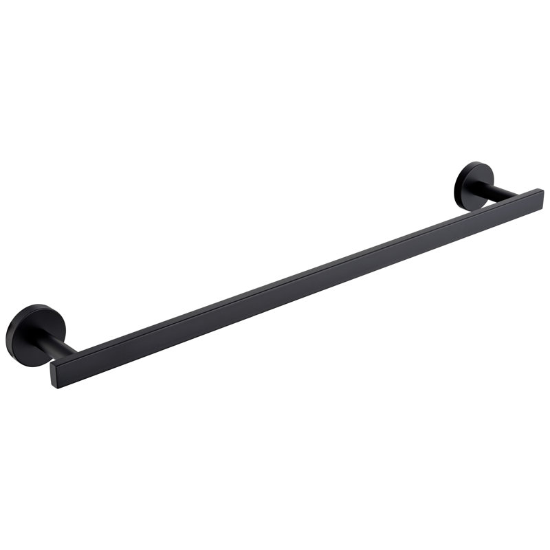 Barre à serviettes 24 po, Noir mat