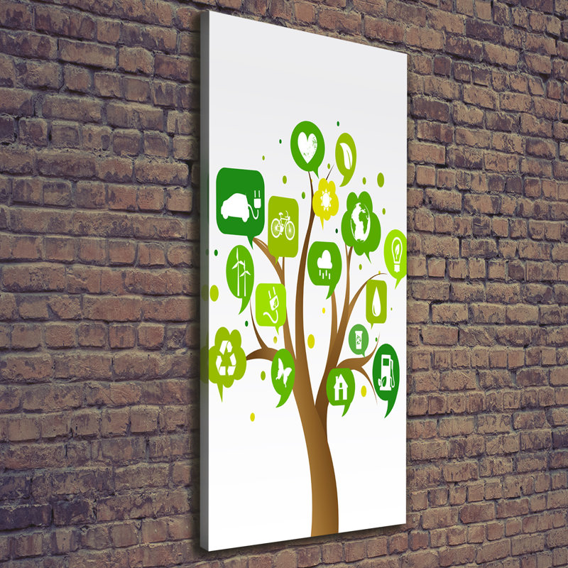 Ecological Tree - Wrapped Canvas Print