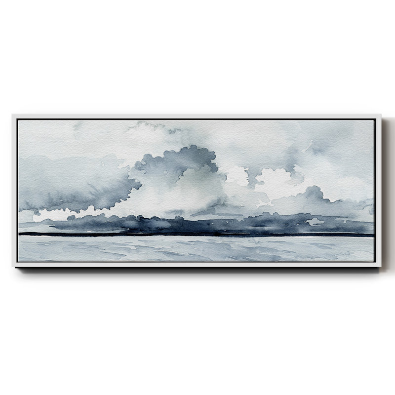 Passing Rain Storm I- Framed Canvas