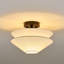 Linen Semi Flush Mount