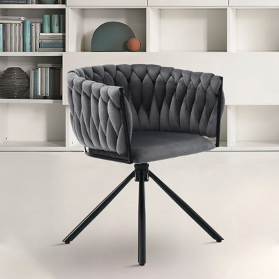 Angelynna 44 cm H Tufted Velvet Armchair