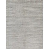 Hand Knotted Geometric Area Rug in Beige/Gray