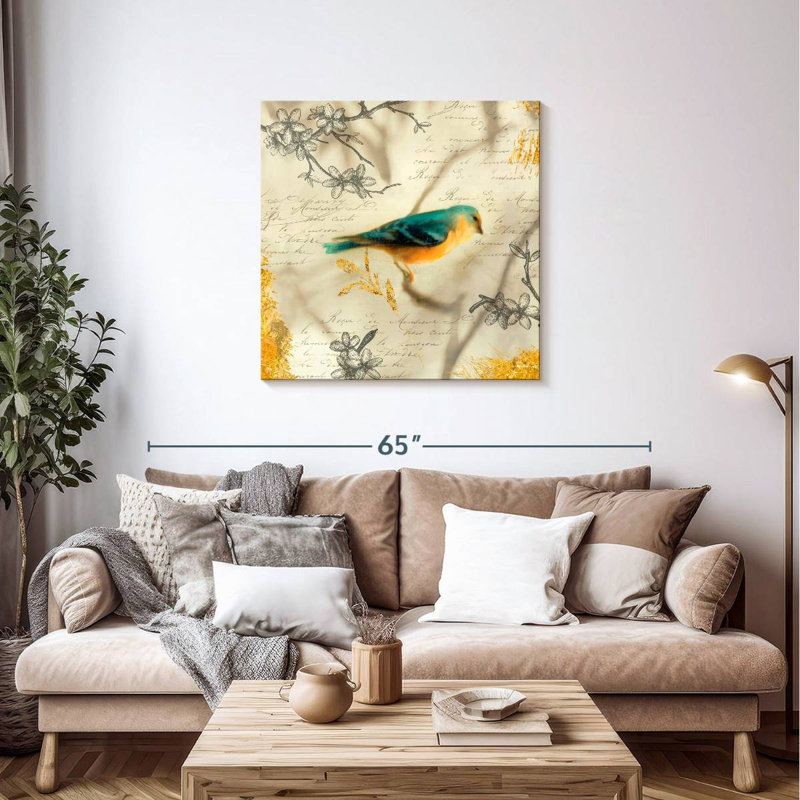 Brampt Backyard Birds I, 36" H x 36" W