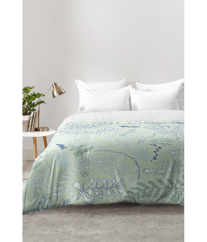 Ensemble d'édredon Monika Strigel Herbs and Ferns, Édredon pour lit simple TG + 1 taie décorative