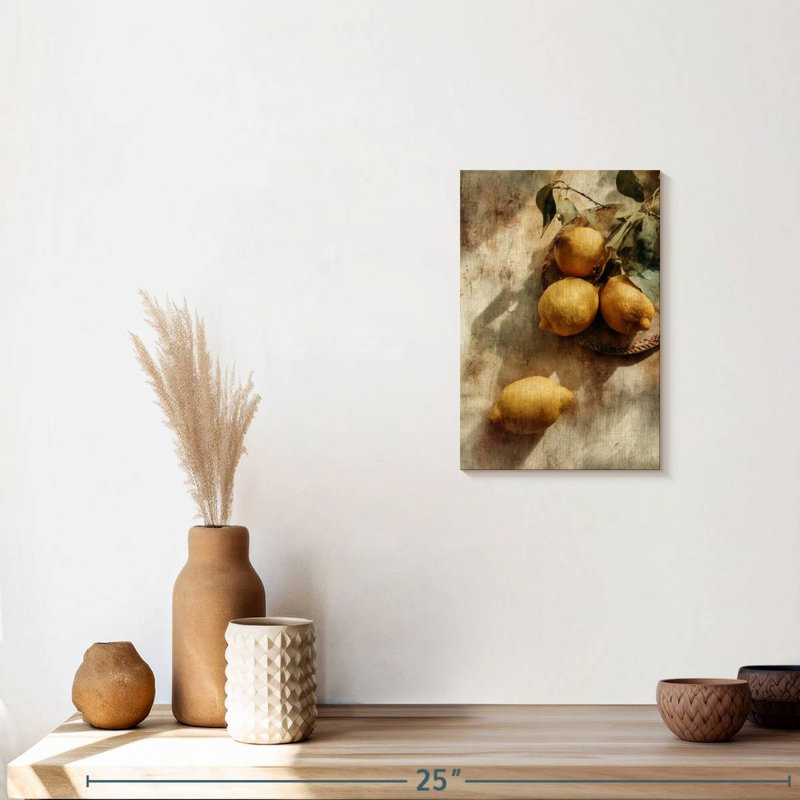 Rustic Lemons, 12" H x 8" W