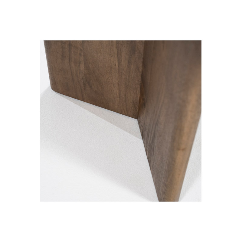 Solid Wood Coffee Table, 18" H x 18" L x 18" W , Brown