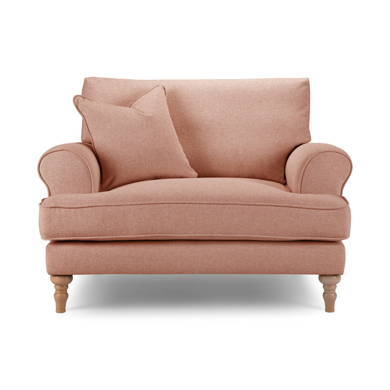 Adama Upholstered Accent Chairs, Orange