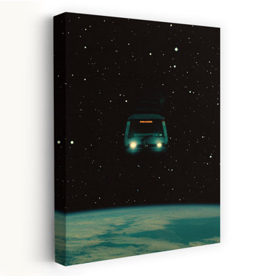 Space Express - Affiche murale abstraite contemporaine représentant un paysage naturel
