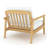 Maia Teak Club Chair, White Cushion-122886863