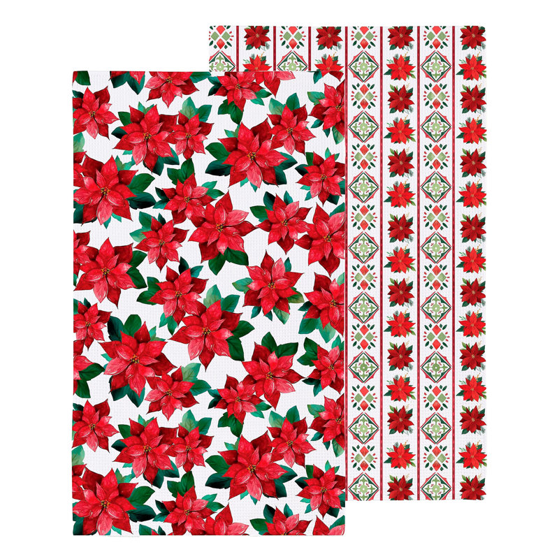 Serviette de cuisine Poinsettia Bliss