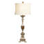 Resin Table Lamp With Linen Shade