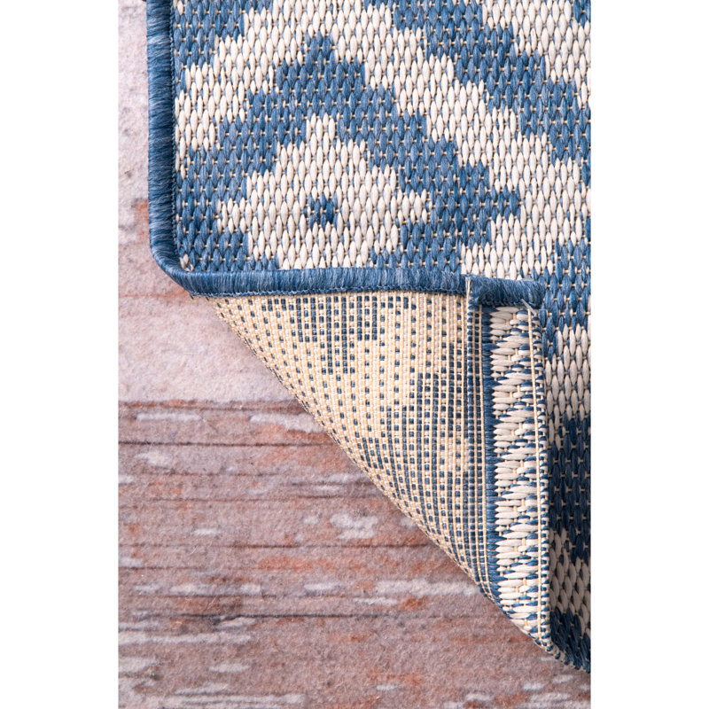 Elsberry Geometric Indoor / Outdoor Rug, Rectangle 5'3" x 7'6"