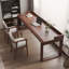 Bureau rectangulaire brun en bois massif-108840249-108840247
