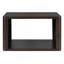 Table basse carrée pour le salon Table basse de style campagnard avec rangement, table centrale à 2 niveaux avec compartiment de rangement semi-ouvert de 30,8 po-1831577650