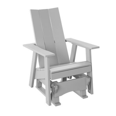  Fauteuil oscillant moderne 2 pi blanc