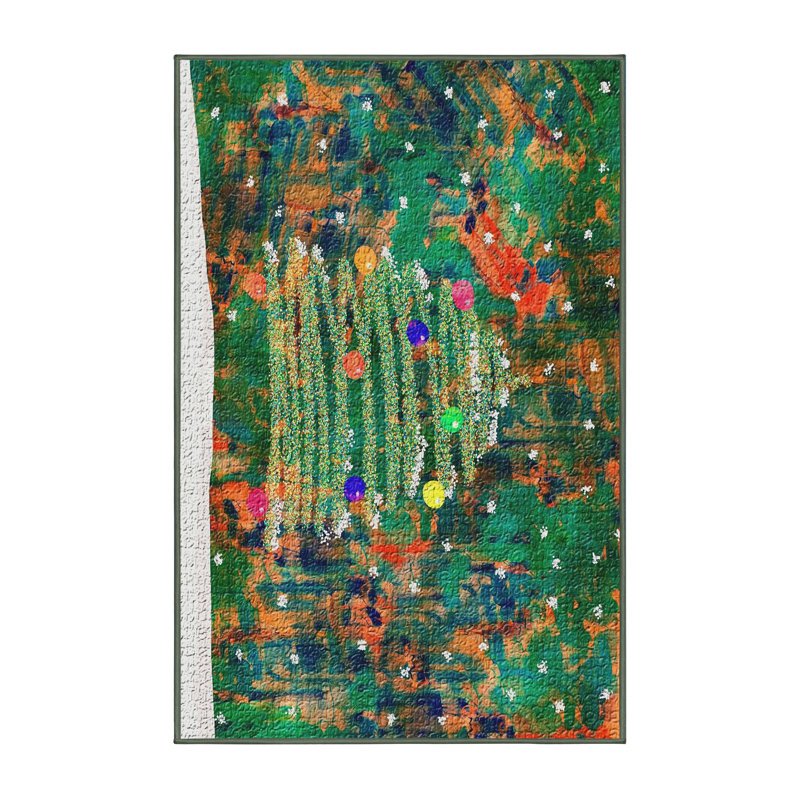 Abstract Indoor Rug, Rectangle 3' x 5'