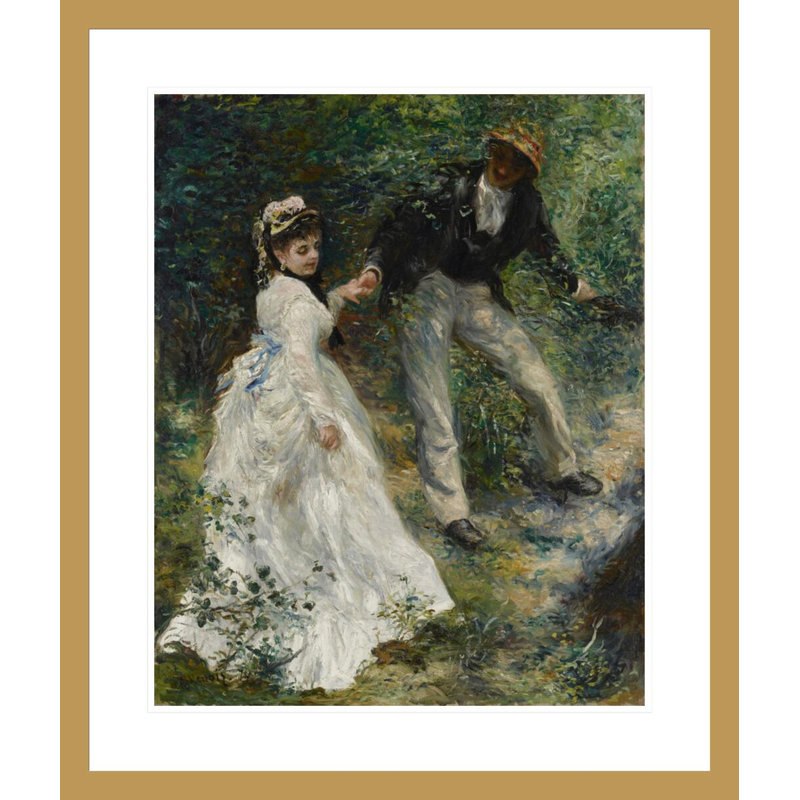 «La Promenade» par Pierre-Auguste Renoir, impression giclée encadrée, H 27,71 po x l 23,5 po