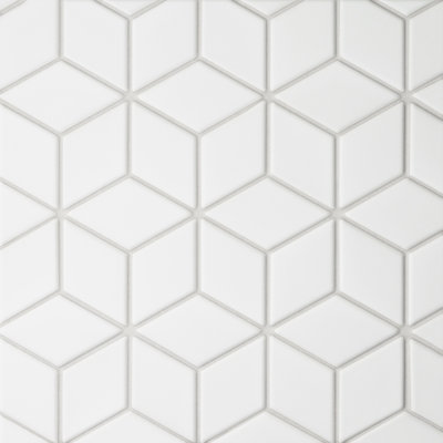 Le Cafe 2" x 3" Diamond Matte Porcelain Mosaic Tile
