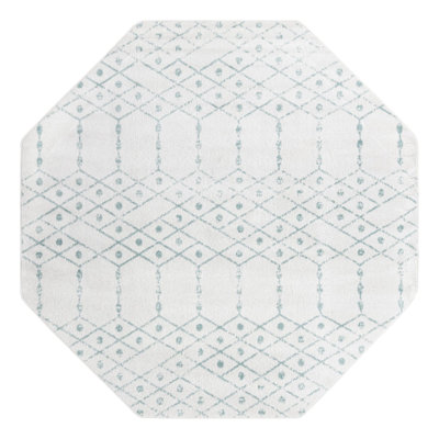 Tapis ivoire à motif géométrique ivoire d'Igon
