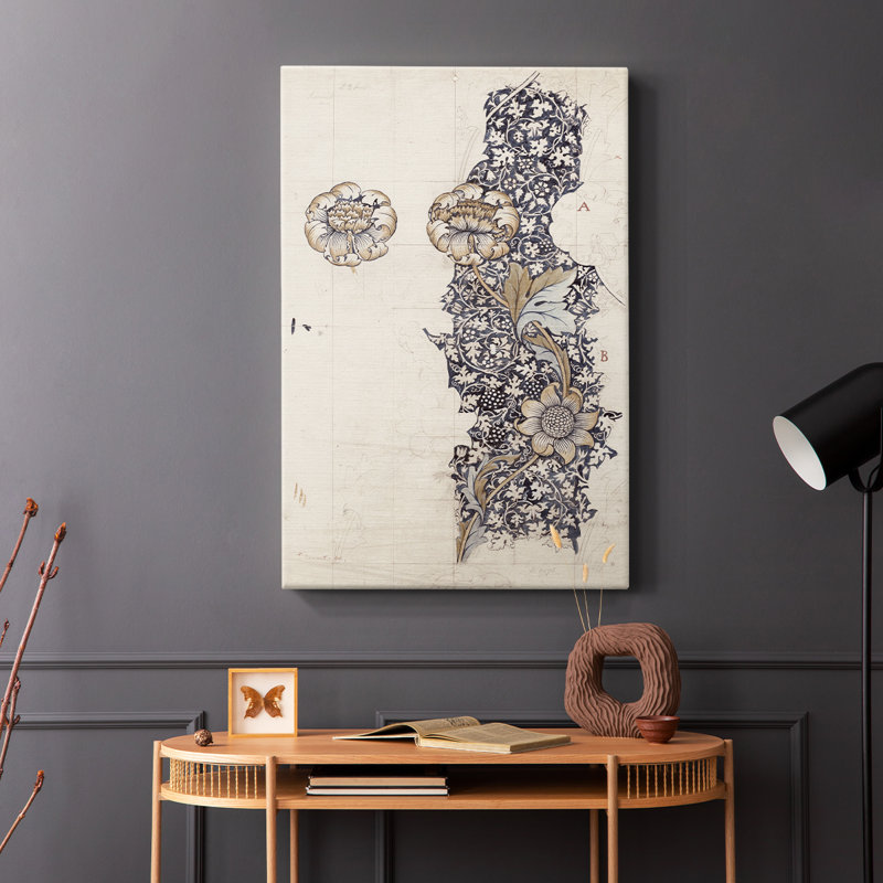 Impression abstraite rétro Cxxviii - galerie enveloppée de cavas, H 12 po x l 8 po