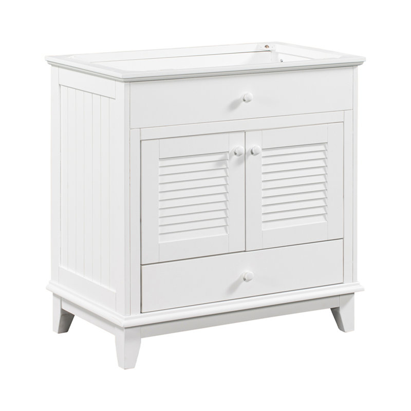 (Base seulement) Base de meuble-lavabo 30 po sans lavabo, avec 2 portes et 1 tiroir