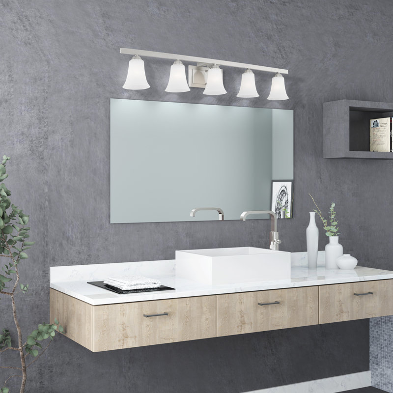 Bullis 5 - Light Dimmable Vanity Light, Brushed Nickel