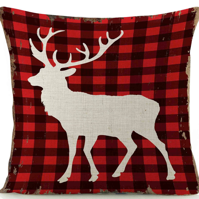 Linen Reversible Throw Pillow