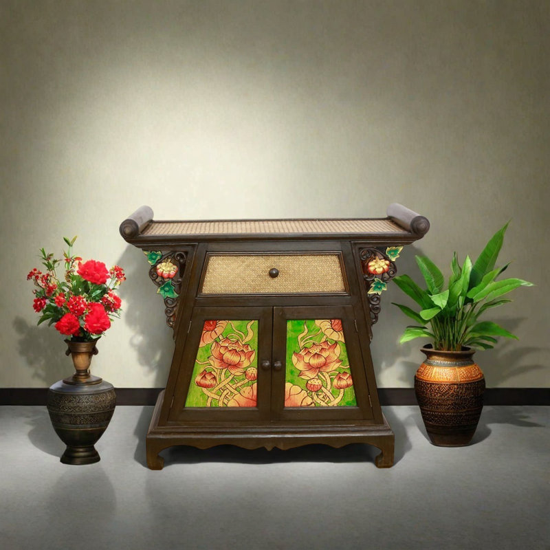 Console Southeast Asian Bamboo Weaving