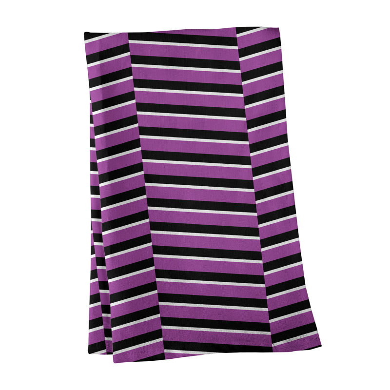 Jaya Tea Towel Kitchen Towel, Light Purple/Black, Cotton Twill