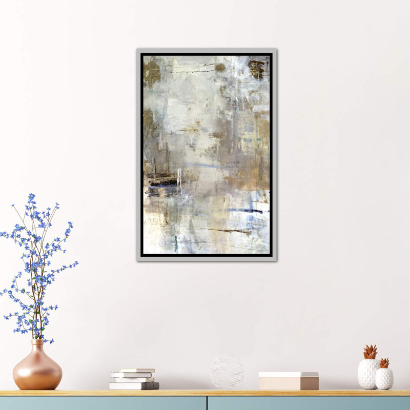«Asking for White» par Julian Spencer - reproduction d'art, Toile avec cadre argenté, H 60 po x l 40po x P 1,5 po