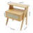 Fairmount Bamboo Rattan Nightstand with Drawer & Open Shelf