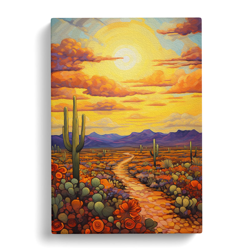 Desert Impressionism - Wrapped Canvas, 60cm H x 40cm W x 3cm D