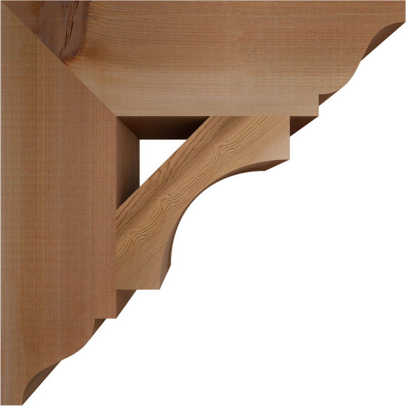 Support traditionnel Westlake, Cèdre rouge de l'Ouest, Lisse, H 14 po x l 3,5 po x P 14 po